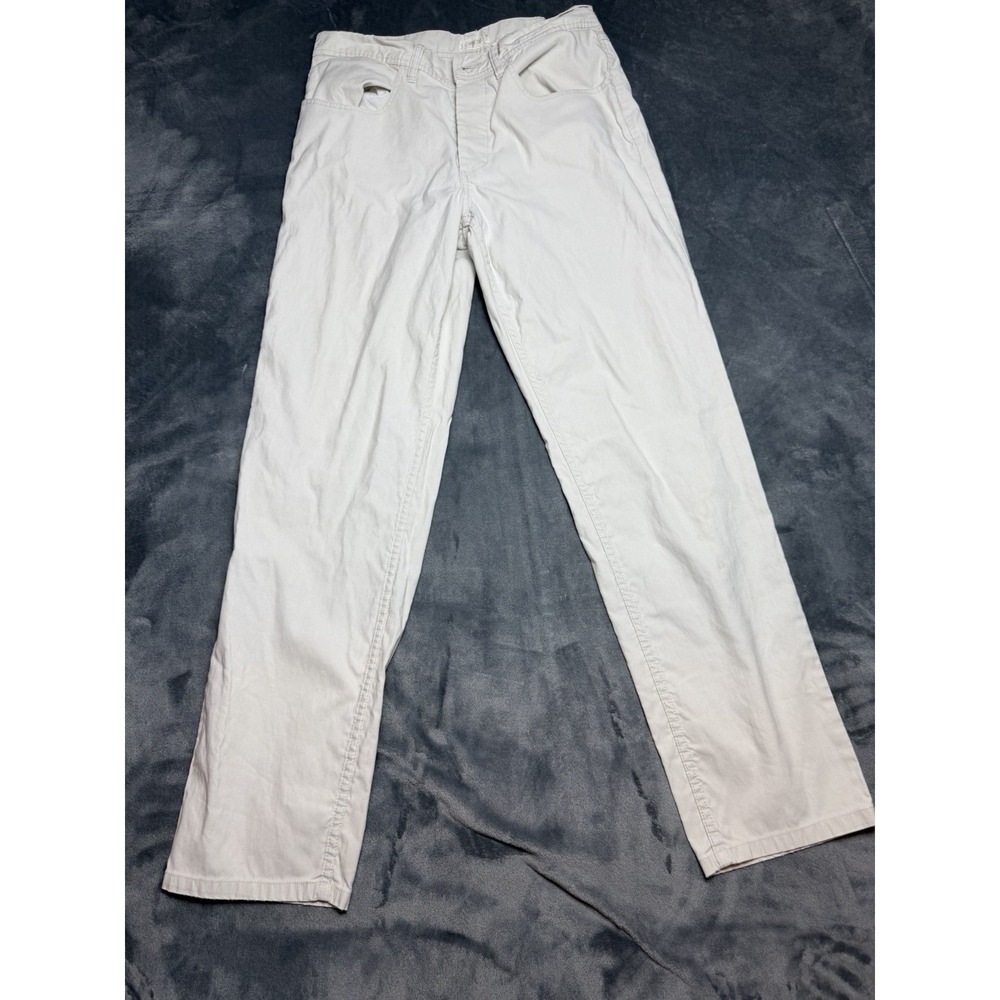 Polo Ralph Lauren Women Cream Laight Cropped Flare Size 28x28 Raw Hem